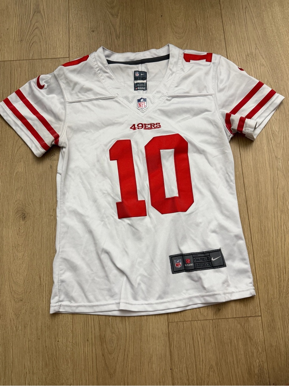 NFL White and Red 49ers #10 Football Jersey